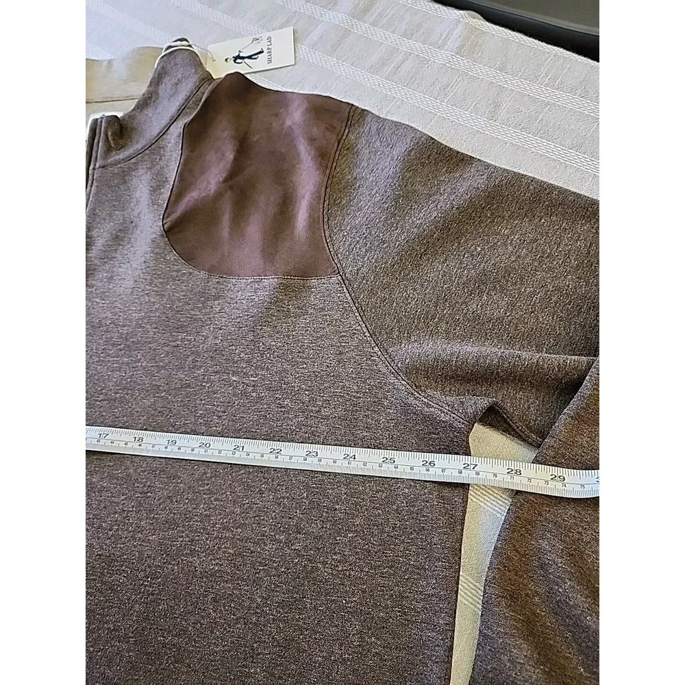 Sharp Lad XXL NWT Quarter-zip Pullover In Mocha $165